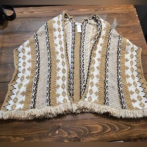 Cocogio fair isle fringe cardigan